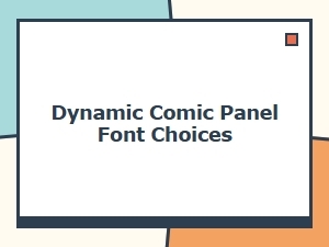 Dynamic Comic Panel Font Choices for Superhero Collection